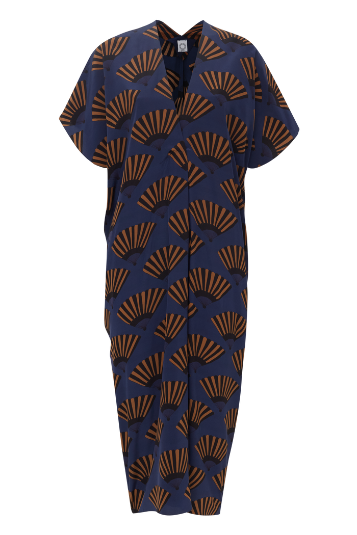 VESTIDO CLARICE LEQUE AZUL