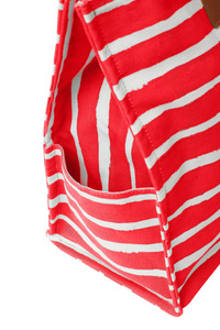SACOLÃO STRIPES VERMELHO