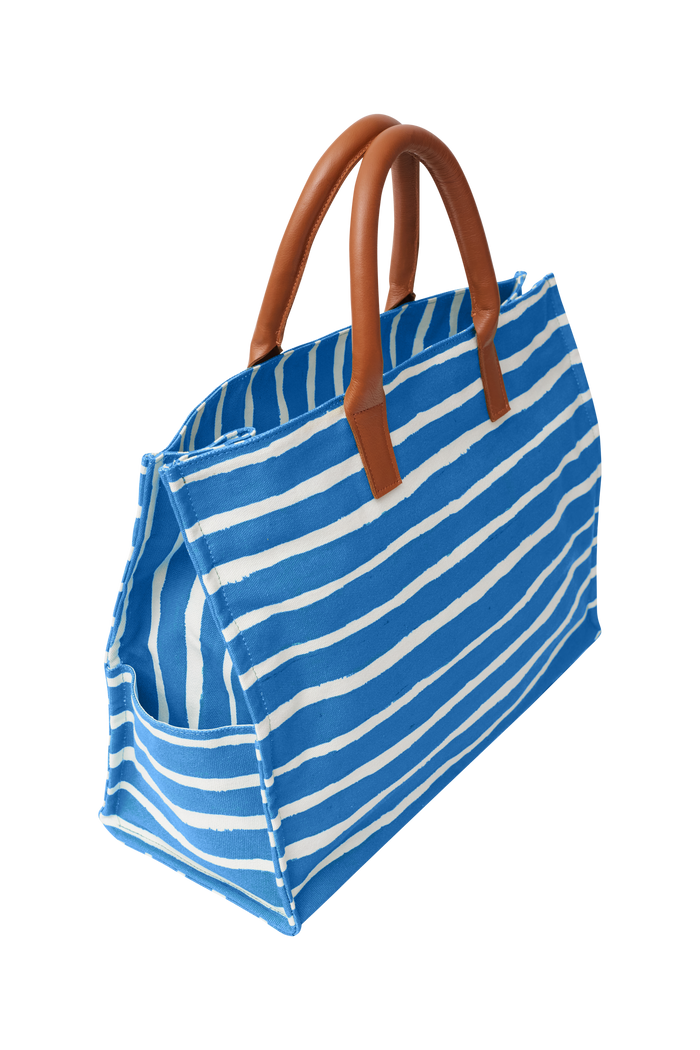 SACOLÃO STRIPES AZUL