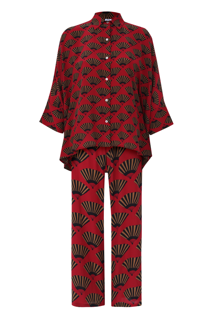 CALÇA LEQUE VERMELHO