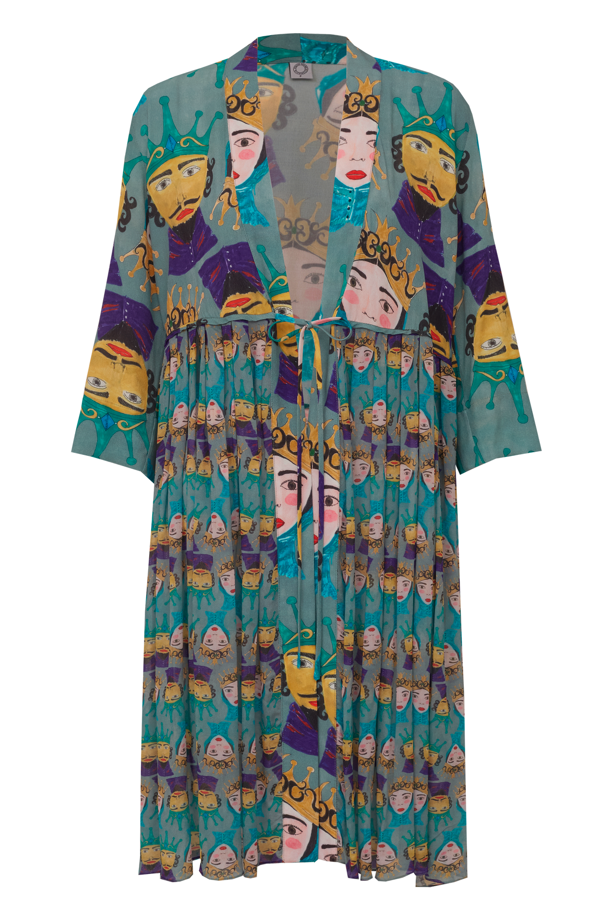KIMONO COAT REI RAINHA CINZA