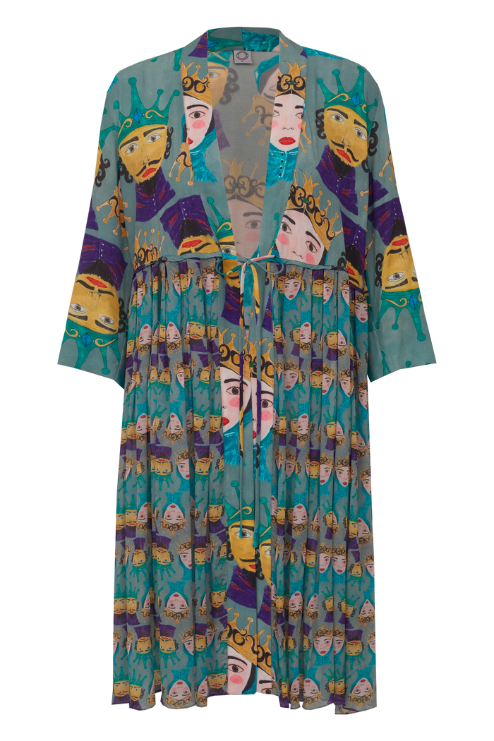 KIMONO COAT REI RAINHA CINZA