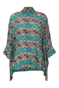 CAMISA LENÇO REI RAINHA CINZA