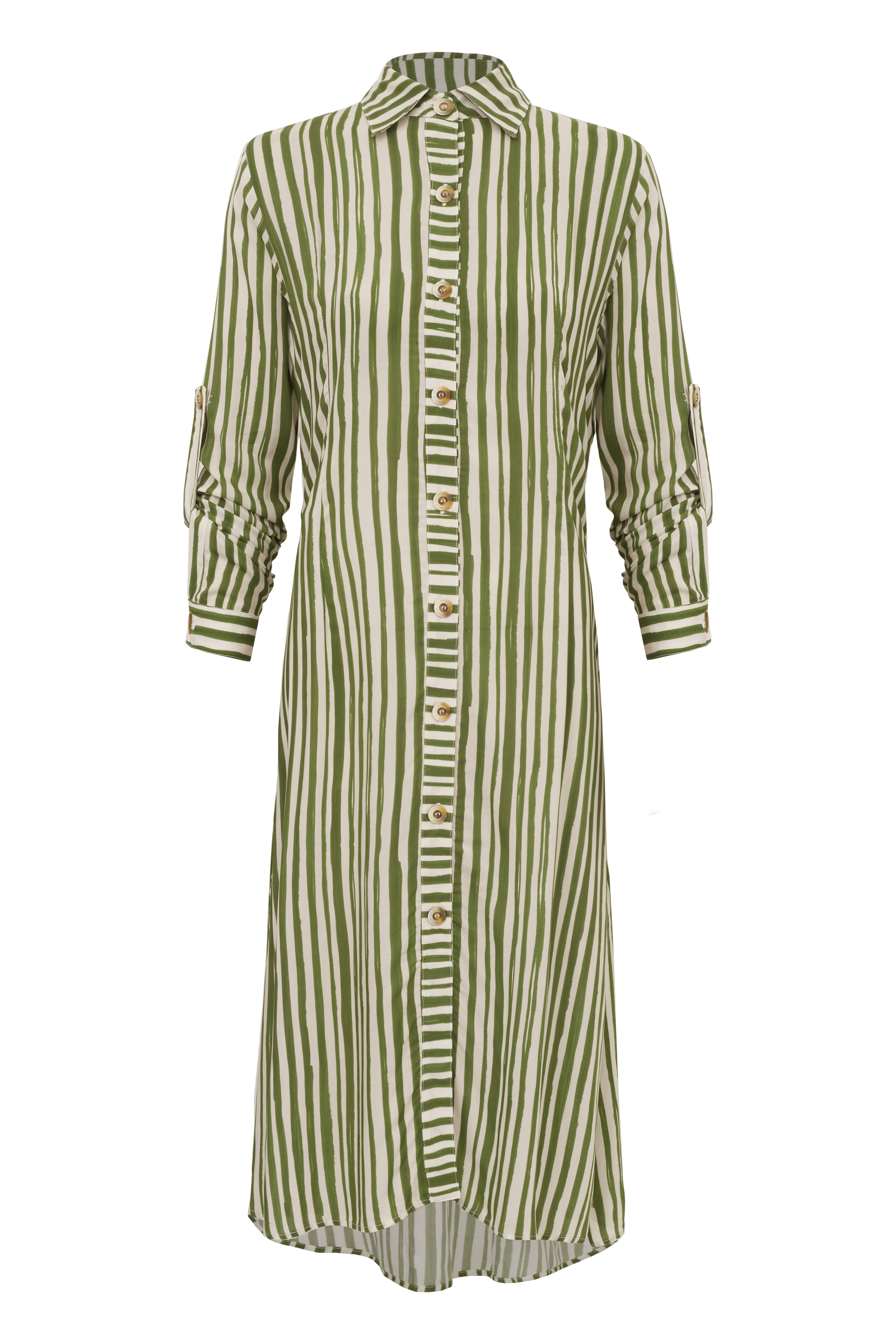CHEMISE MIRIAM STRIPES VERDE