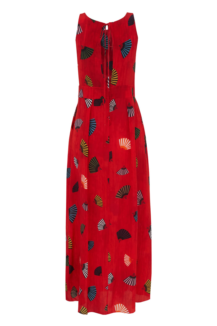 VESTIDO FIT LEQUE VERMELHO