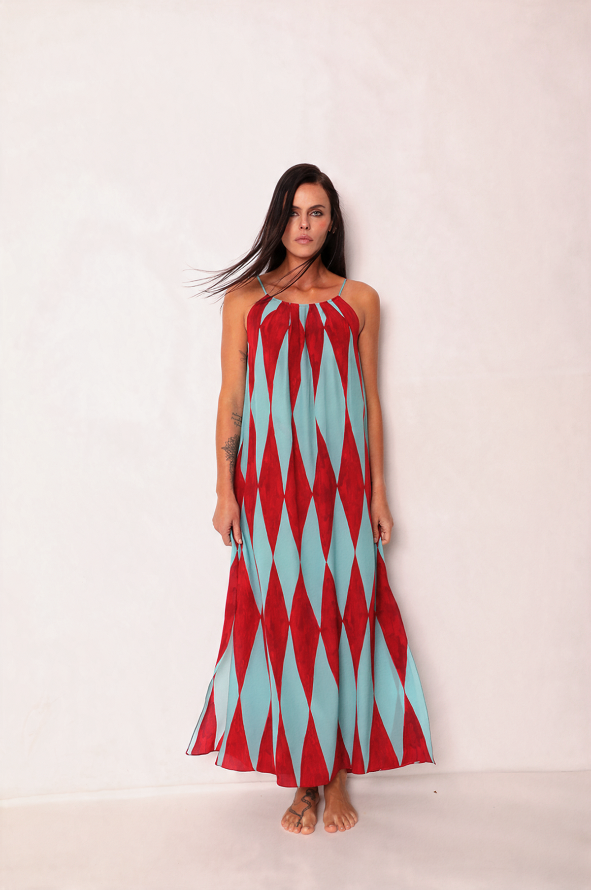 VESTIDO LUIZA VENEZA TURQUESA