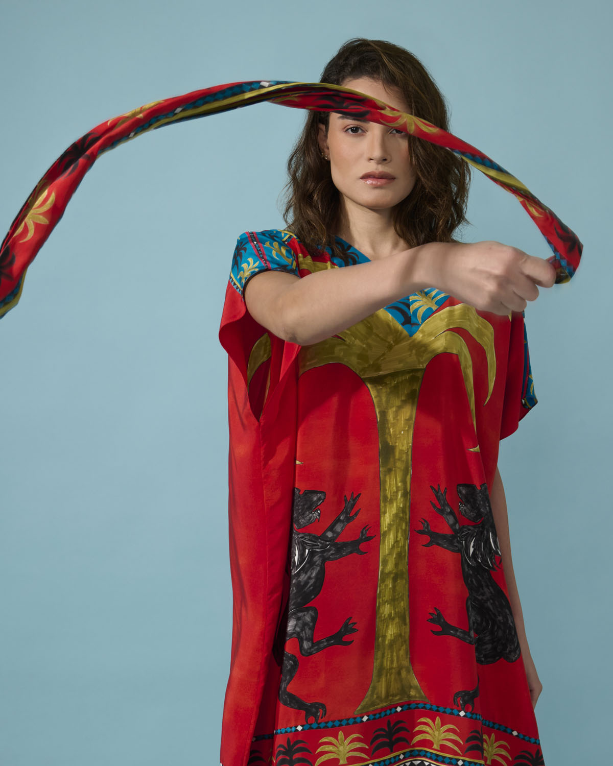 CAFTAN SEVILHA VERMELHO