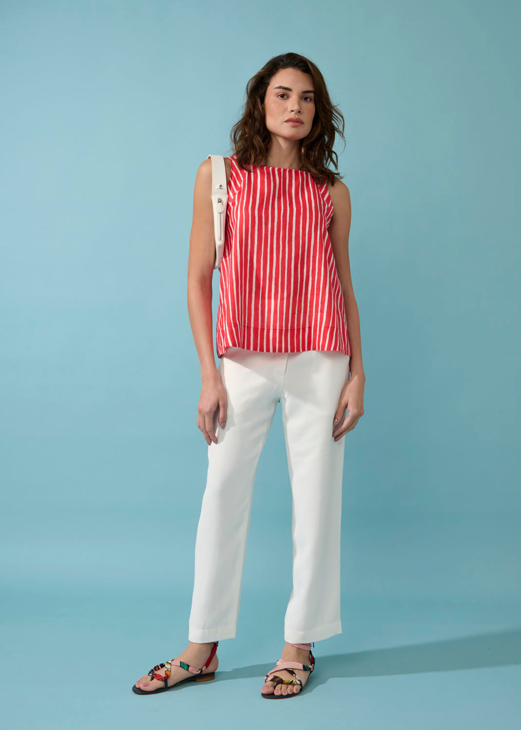 BLUSA DIVA STRIPES VERMELHO