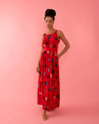 VESTIDO FIT LEQUE VERMELHO