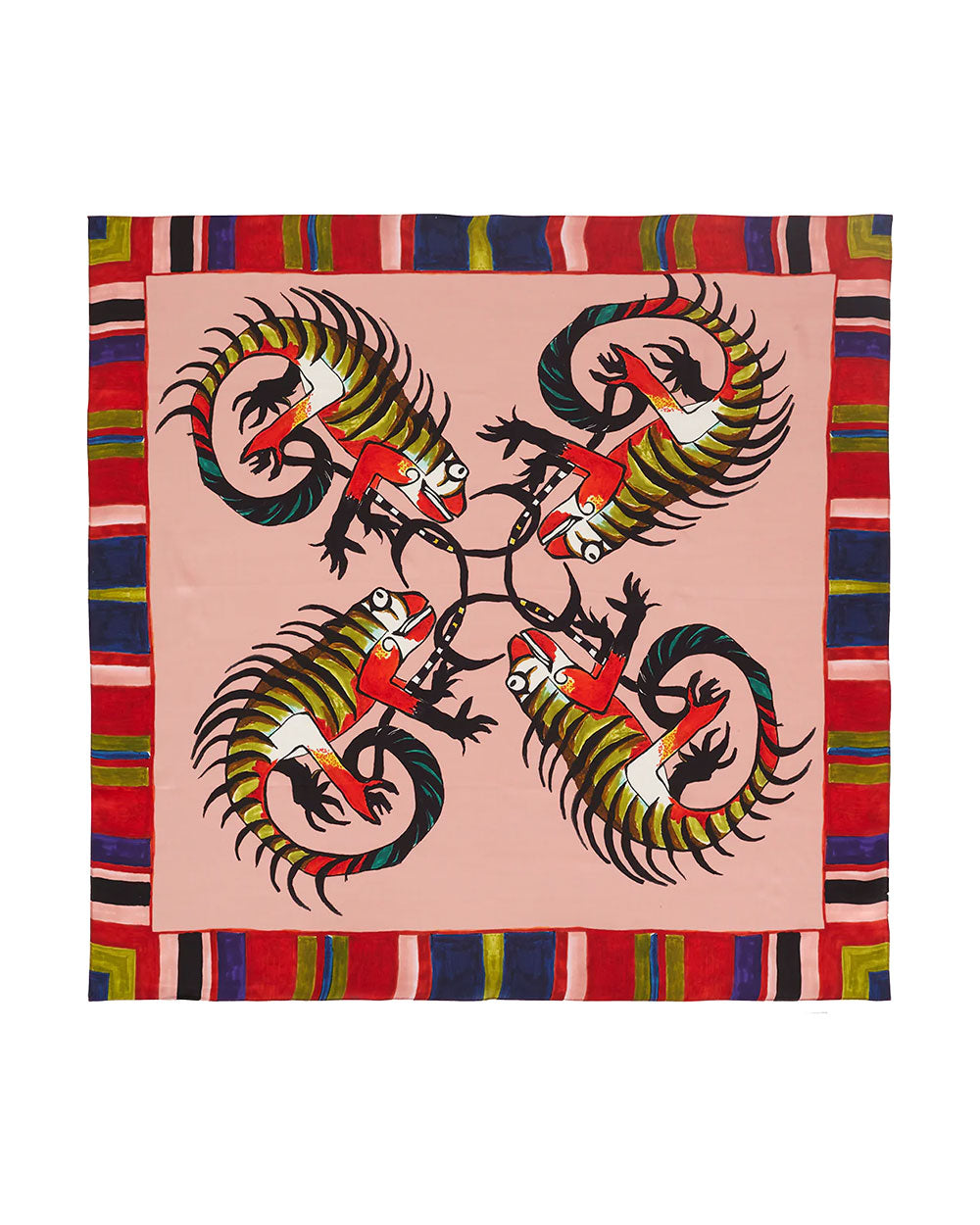 LENÇO IGUANA ROSA