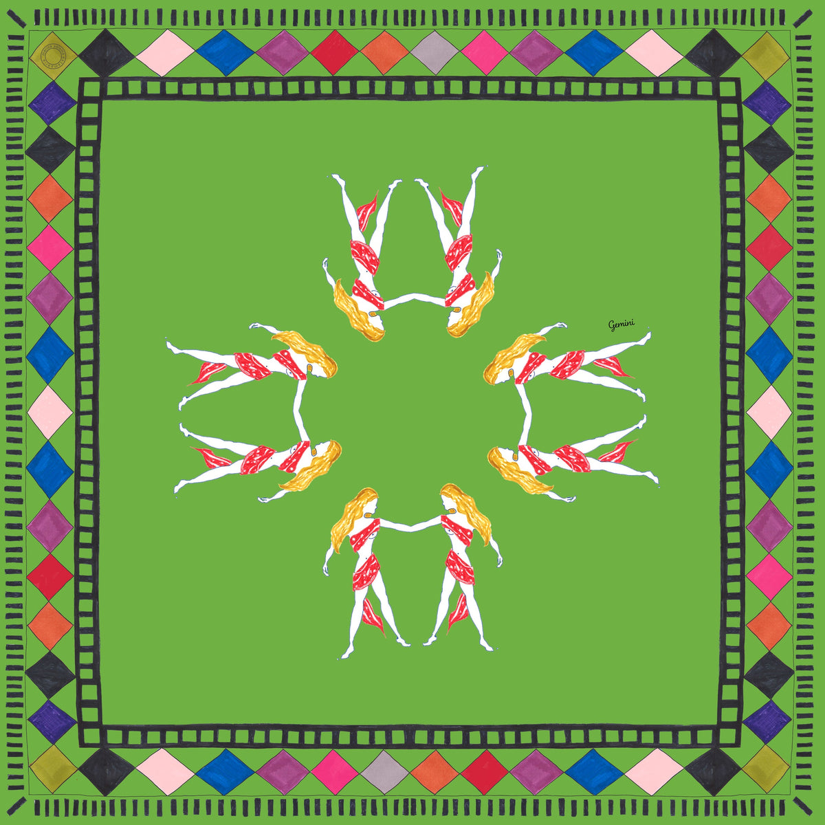 LENÇO ZODÍACO GÊMEOS