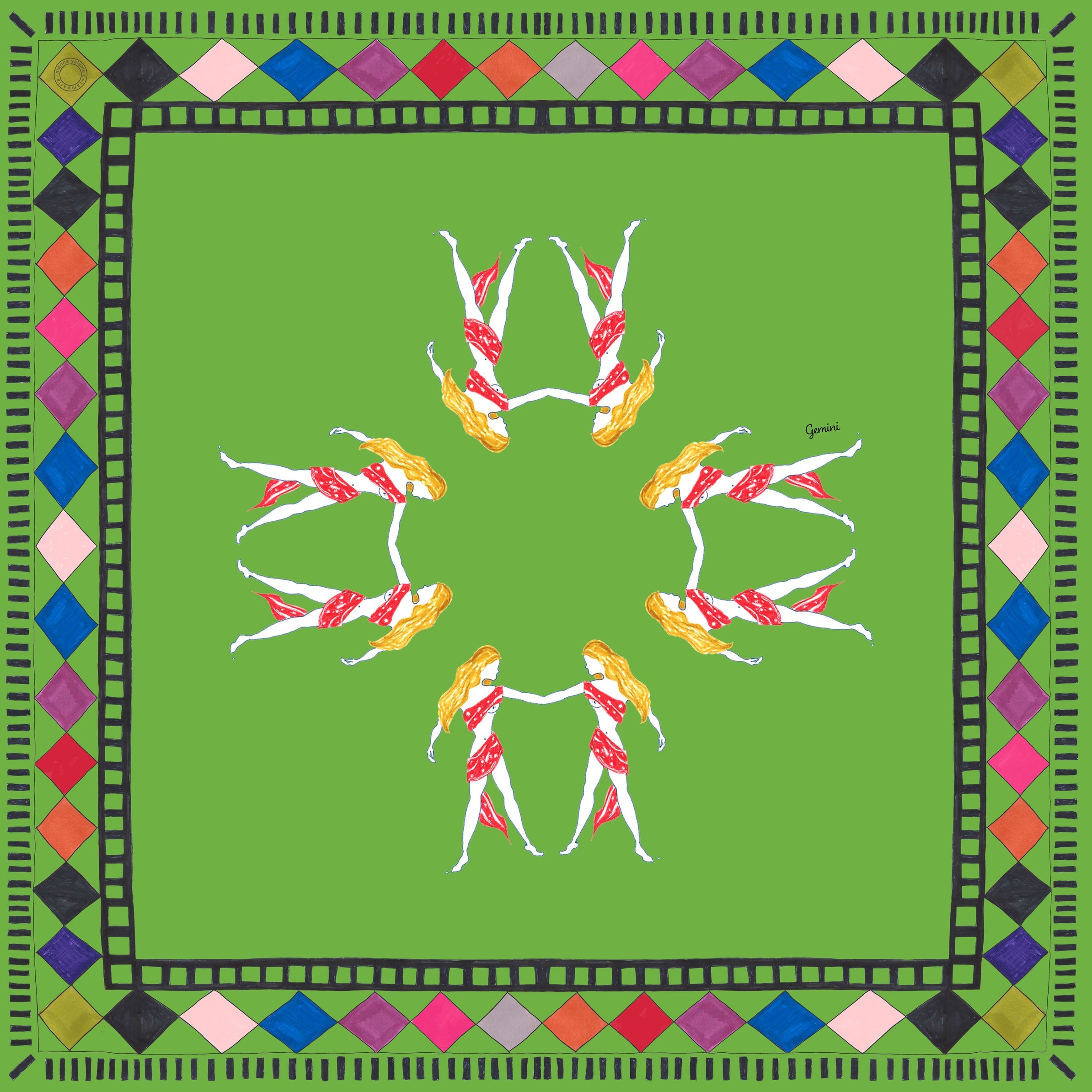 LENÇO ZODÍACO GÊMEOS