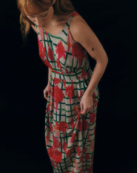 VESTIDO FIT BASTÃO XADREZ CINZA
