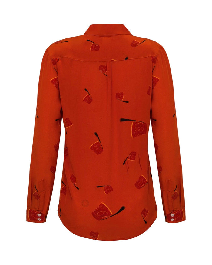 CAMISA ANA CASABLANCA LARANJA