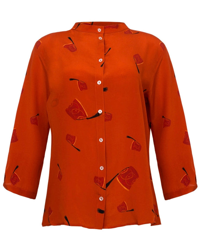 CAMISA T CASABLANCA LARANJA