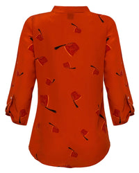 CAMISA T CASABLANCA LARANJA