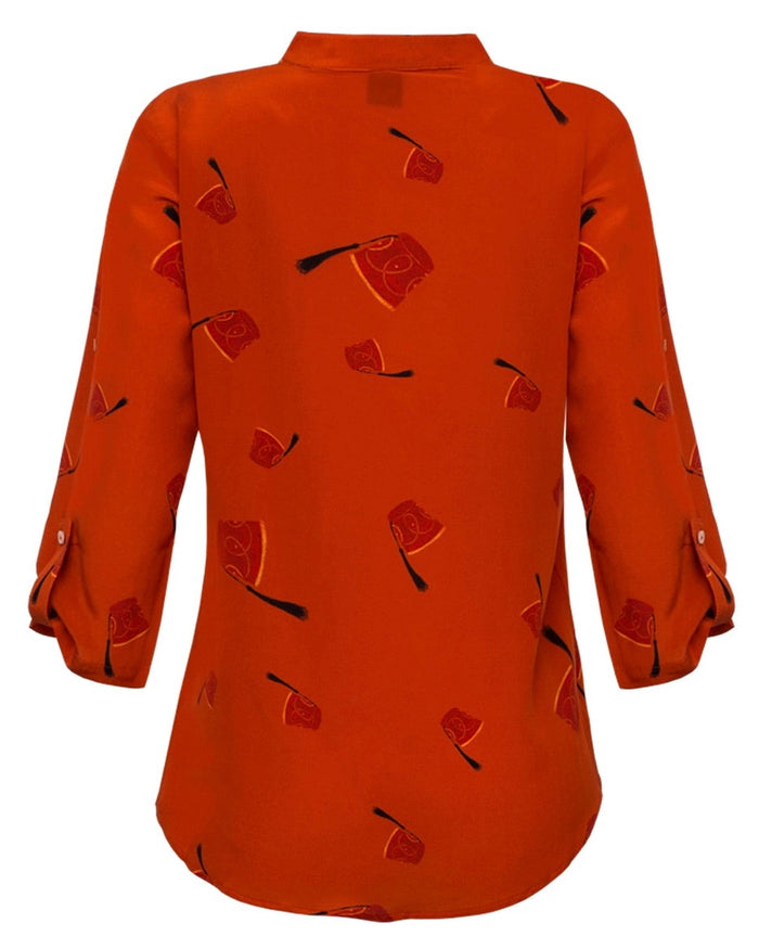 CAMISA T CASABLANCA LARANJA
