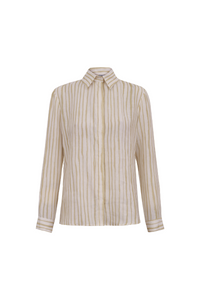 CAMISA ANA STRIPES BEGE