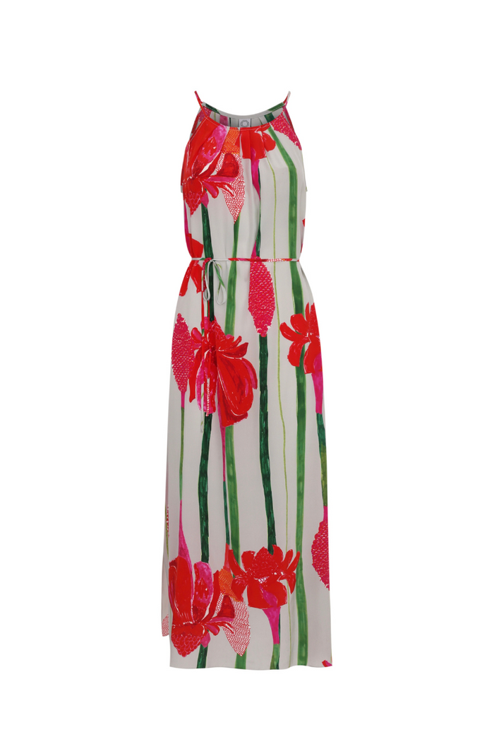 VESTIDO LUIZA BASTÃO CINZA