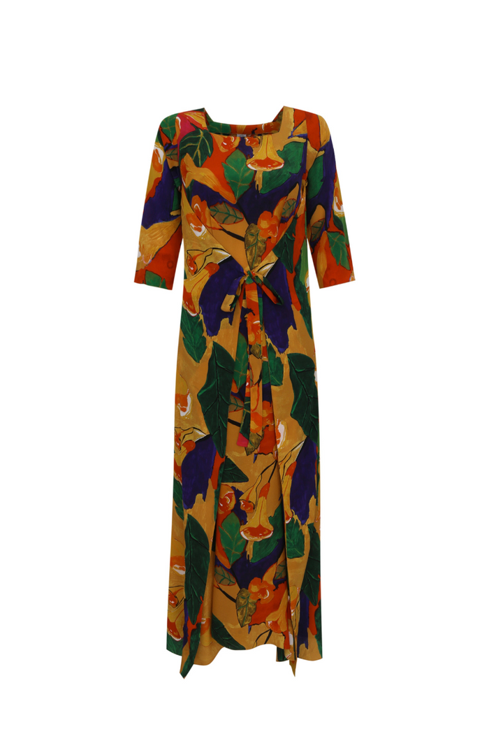 VESTIDO ASA TROMBETA DE ANJO