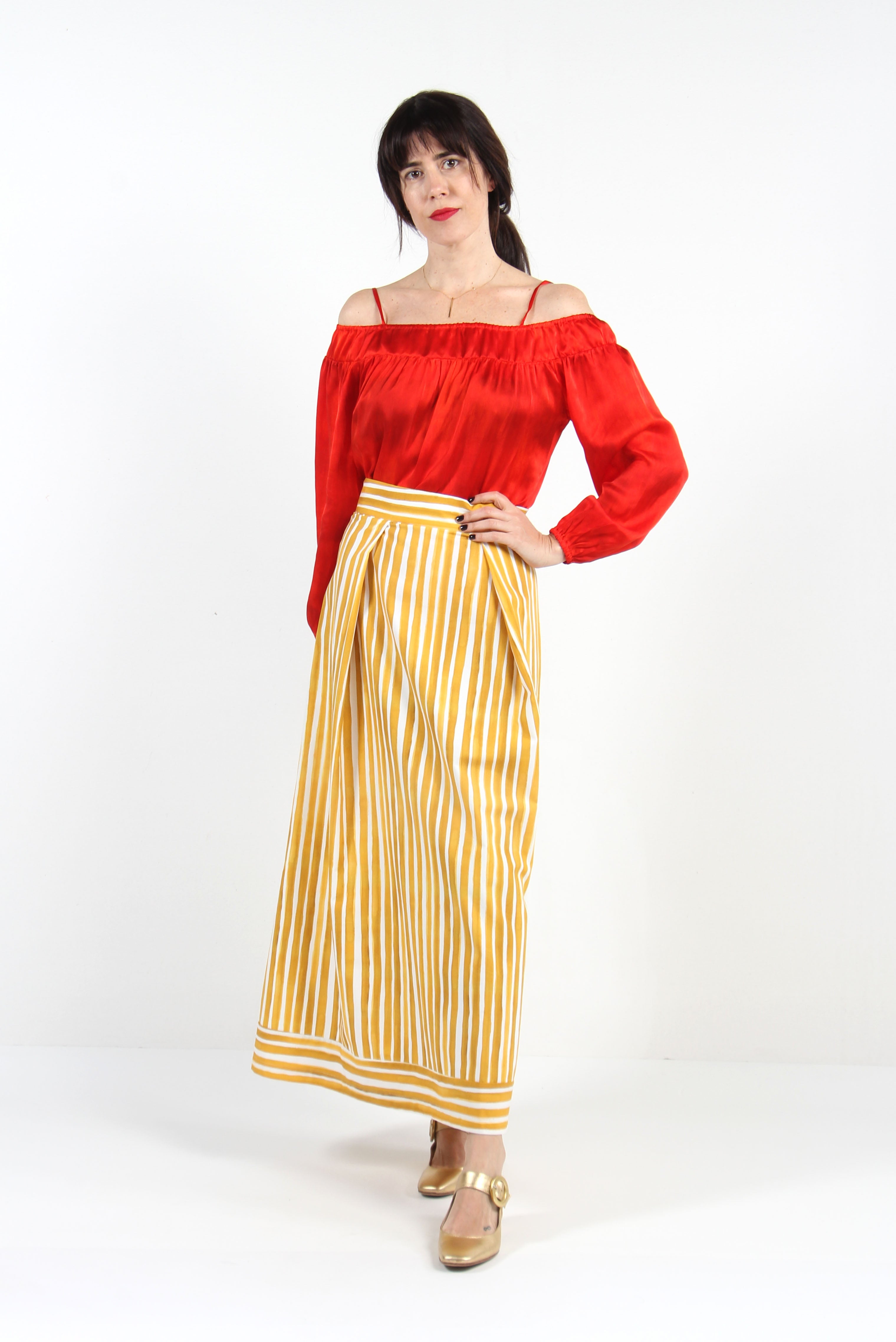SAIA STRIPES MOSTARDA