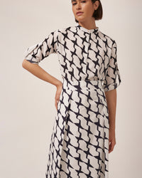 CAMISA T PIED DE POULE PRETO