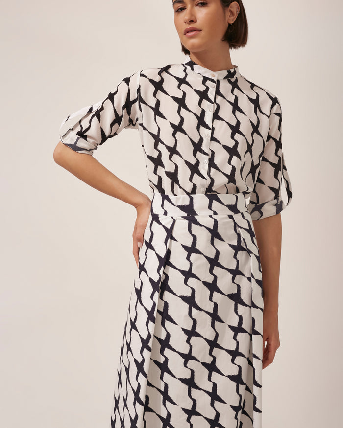 CAMISA T PIED DE POULE PRETO