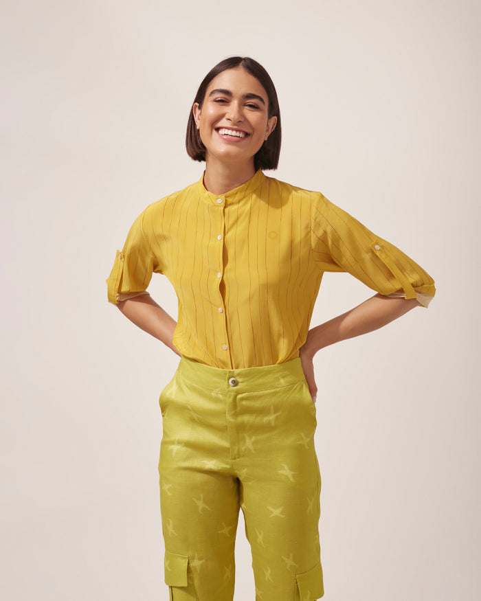 CALÇA JULIANA PIED DE POULE VERDE
