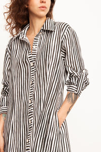 CHEMISE MIRIAM STRIPES PRETO