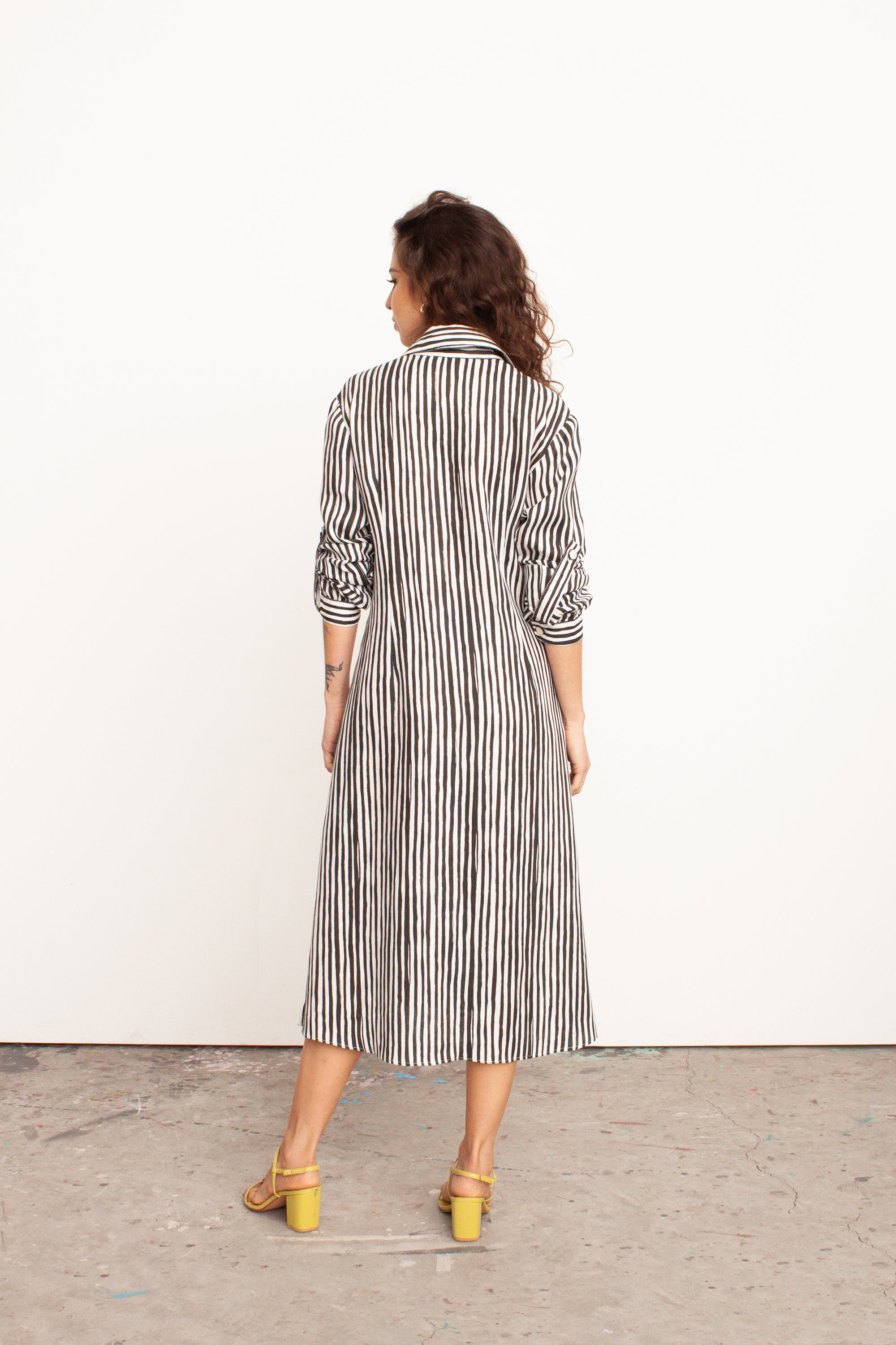 CHEMISE MIRIAM STRIPES PRETO