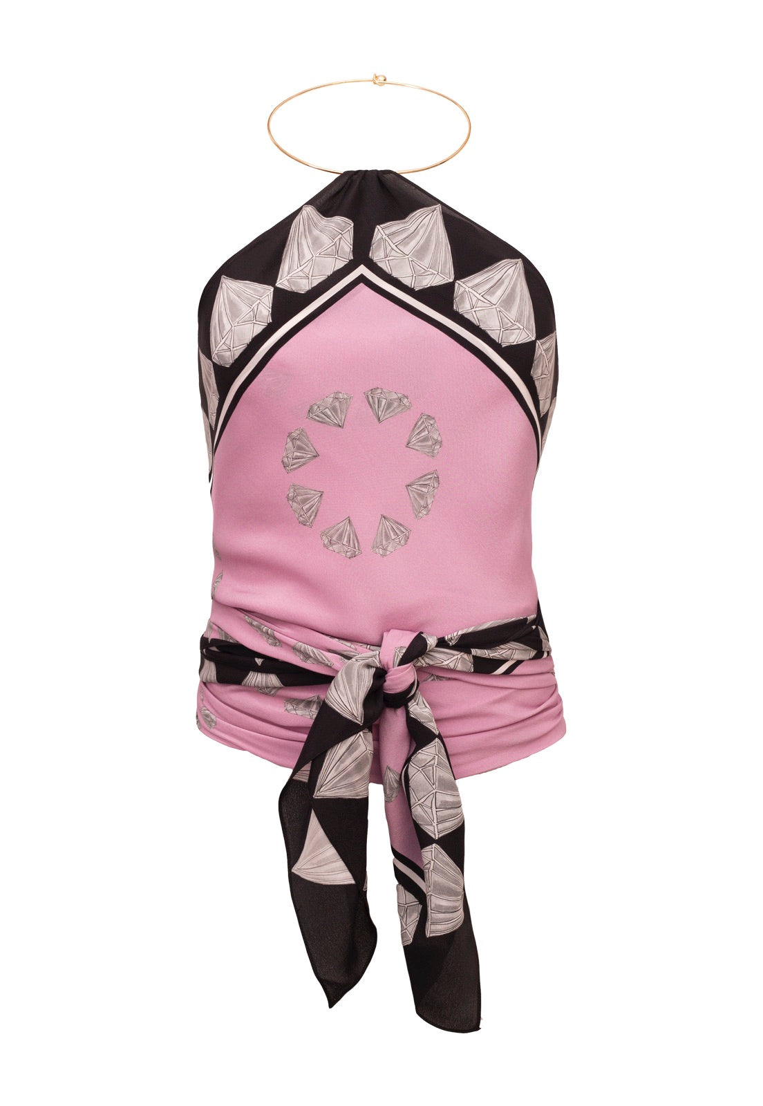 MAXI LENÇO DIAMANTE ROSA