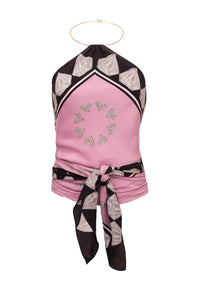 MAXI LENÇO DIAMANTE ROSA