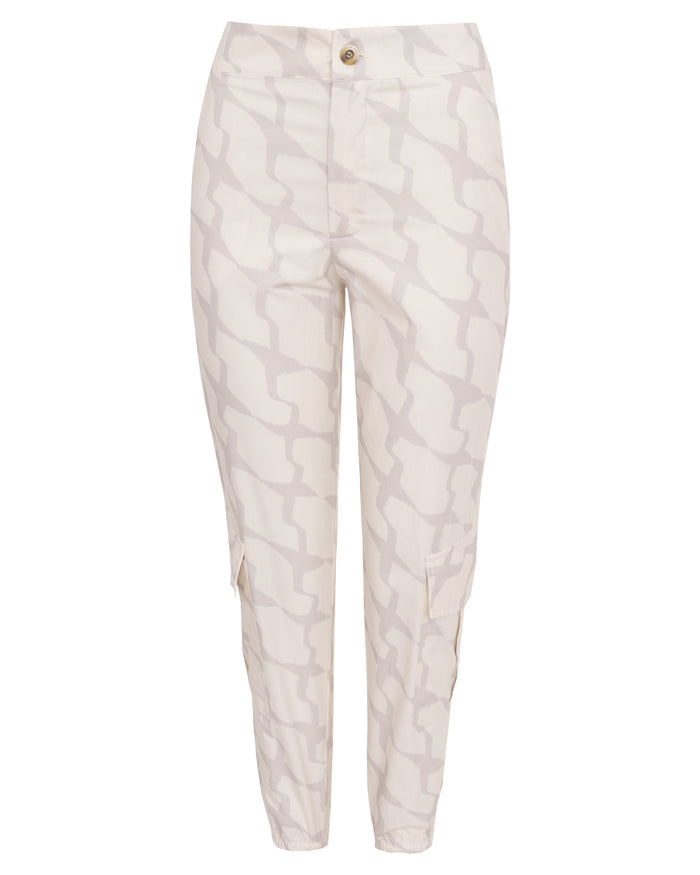 CALÇA JULIANA PIED DE POULE BRANCO
