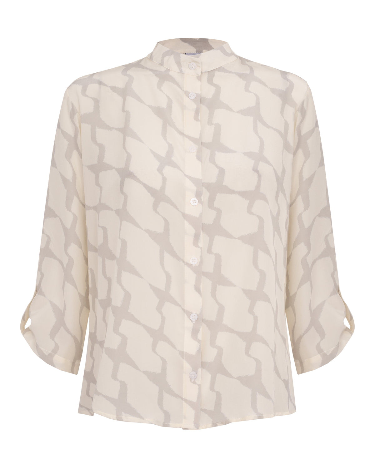 CAMISA T PIED DE POULE CINZA