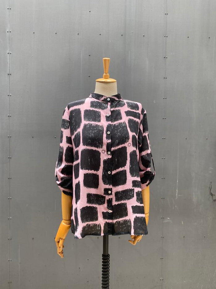CAMISA T SQUARE ROSA