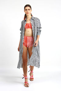 CHEMISE MIRIAM STRIPES PRETO