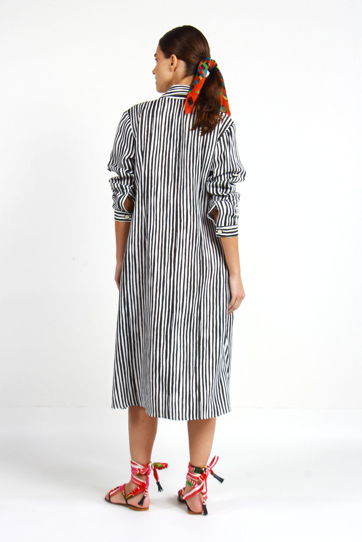 CHEMISE MIRIAM STRIPES PRETO