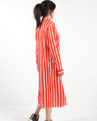 CHEMISE MIRIAM STRIPES VERMELHO