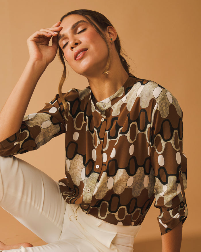 CAMISA T IPANEMA MARROM