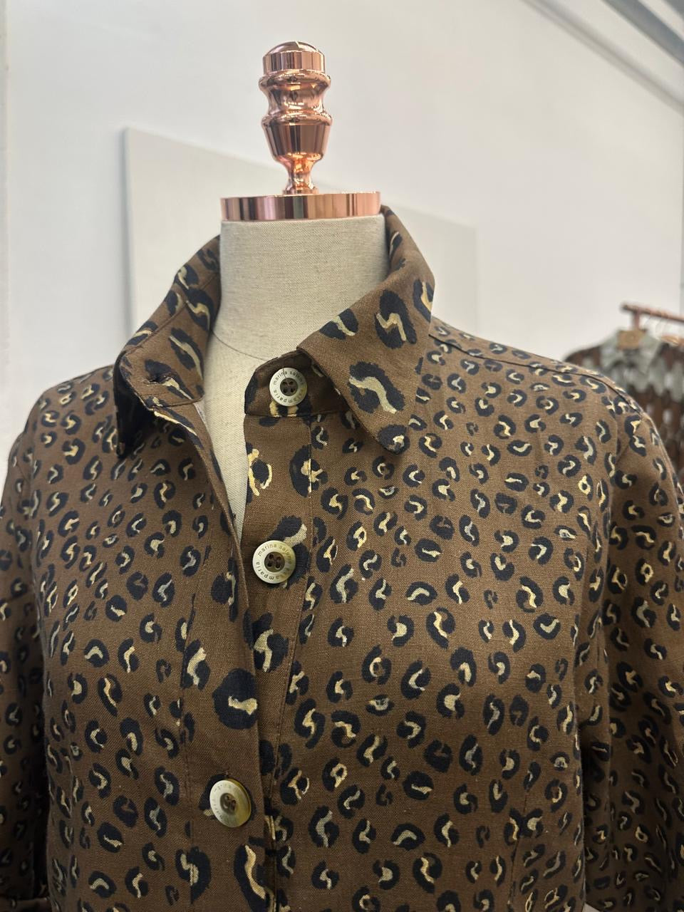 CHEMISE ONÇA MARROM