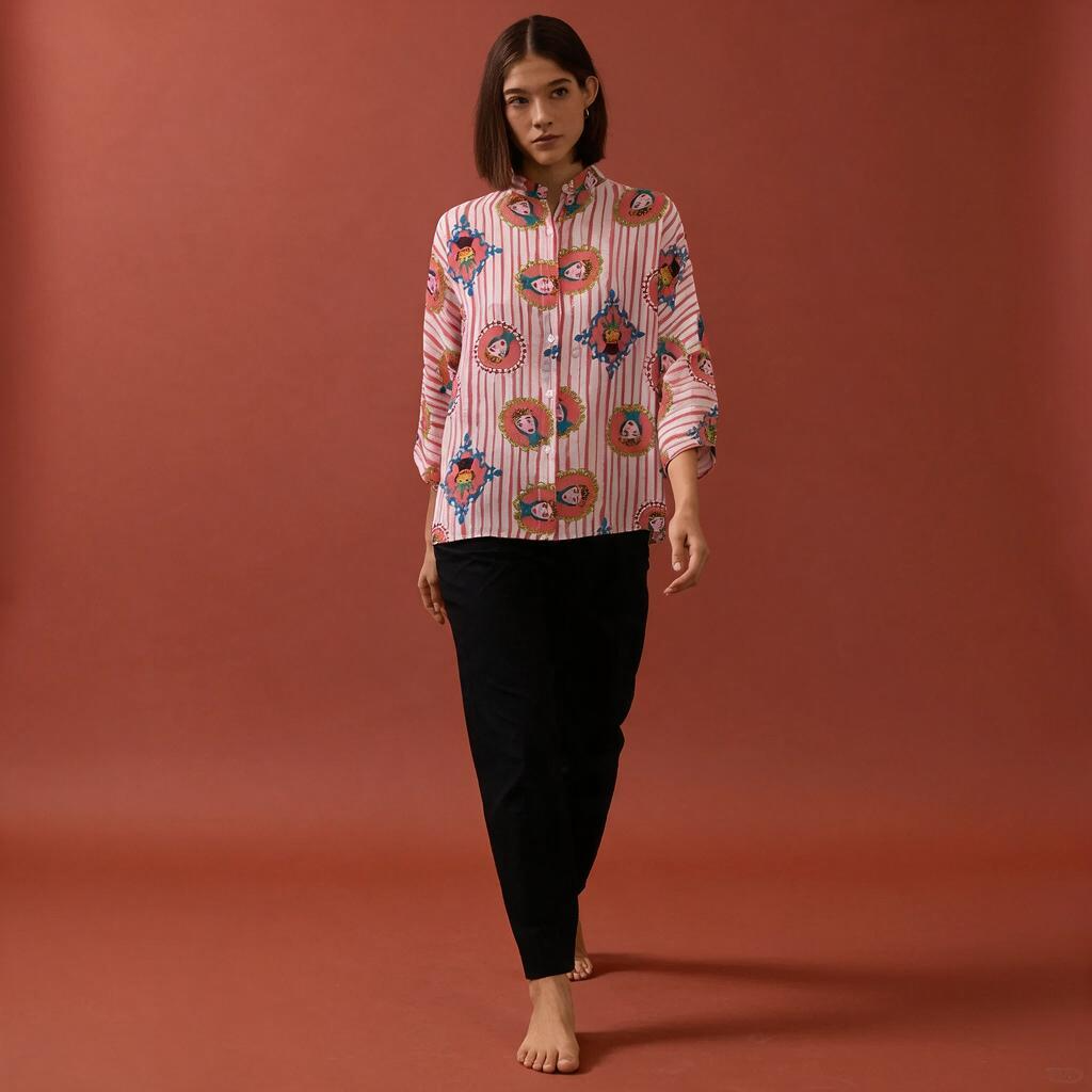 CAMISA JOTA REI RAINHA ROSA