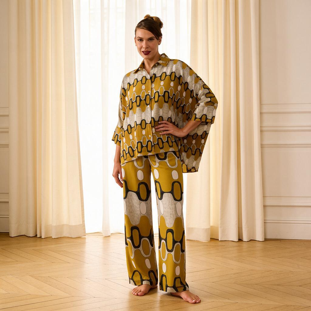 CAMISA LENÇO IPANEMA AMARELO