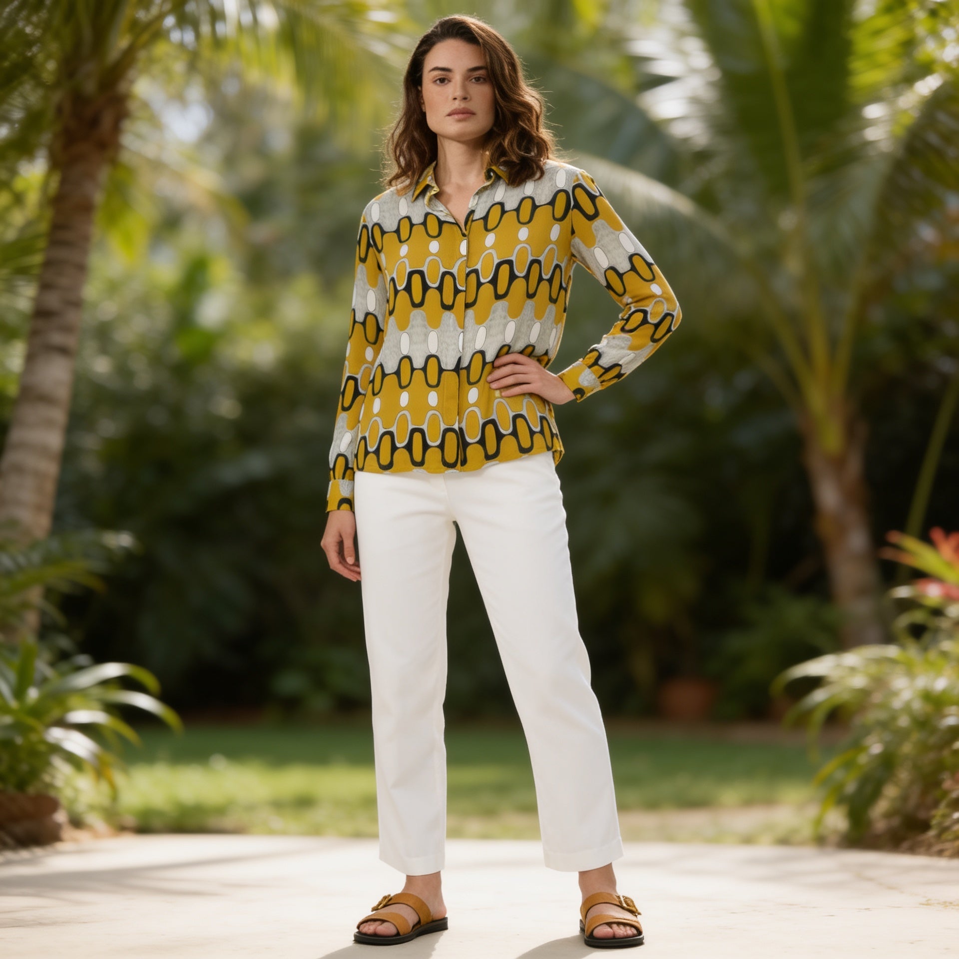 CAMISA ANA IPANEMA AMARELO