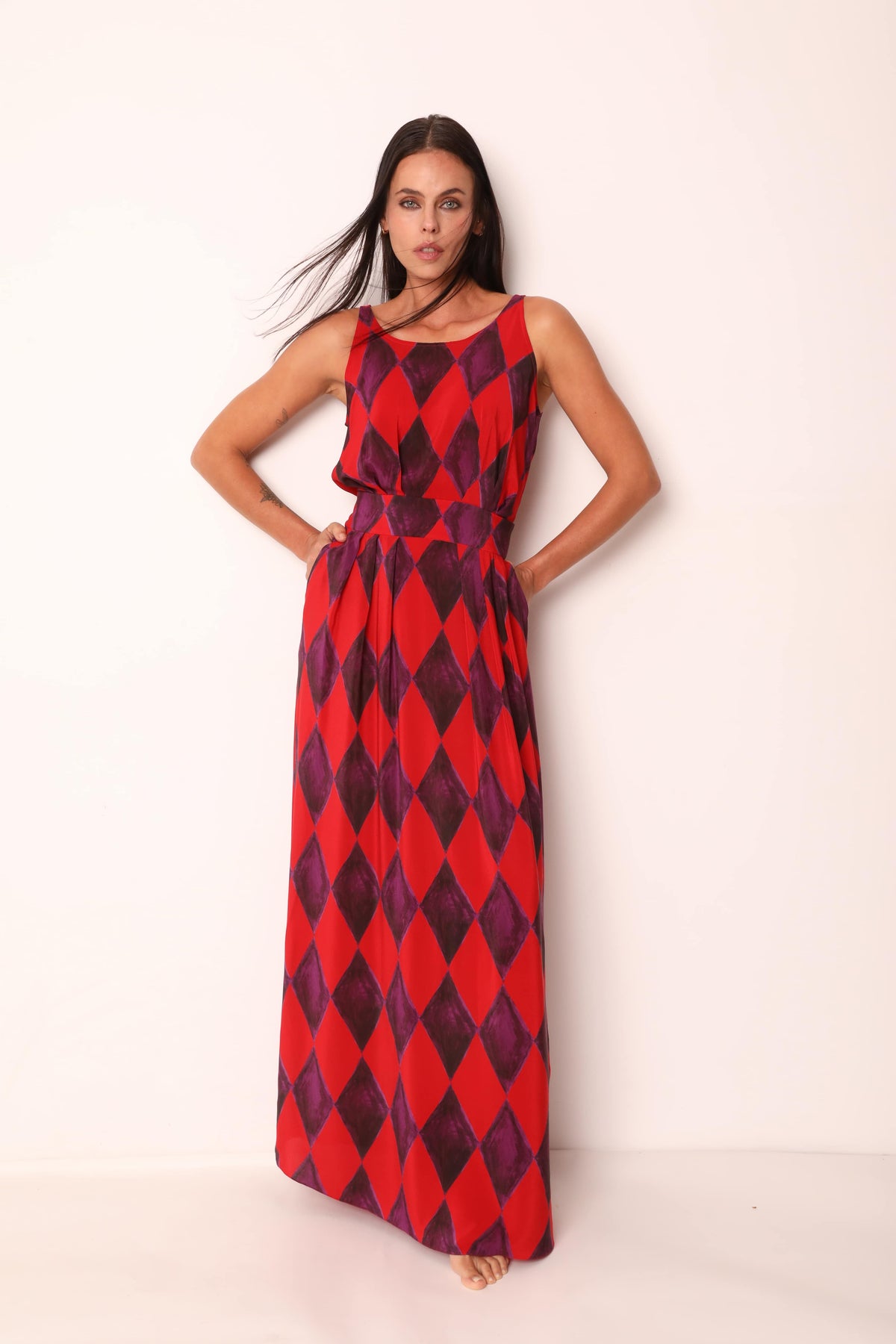 VESTIDO FIT VENEZA BERINJELA