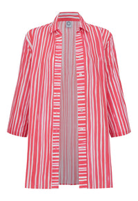 CAMISÃO ELISA STRIPES ROSA