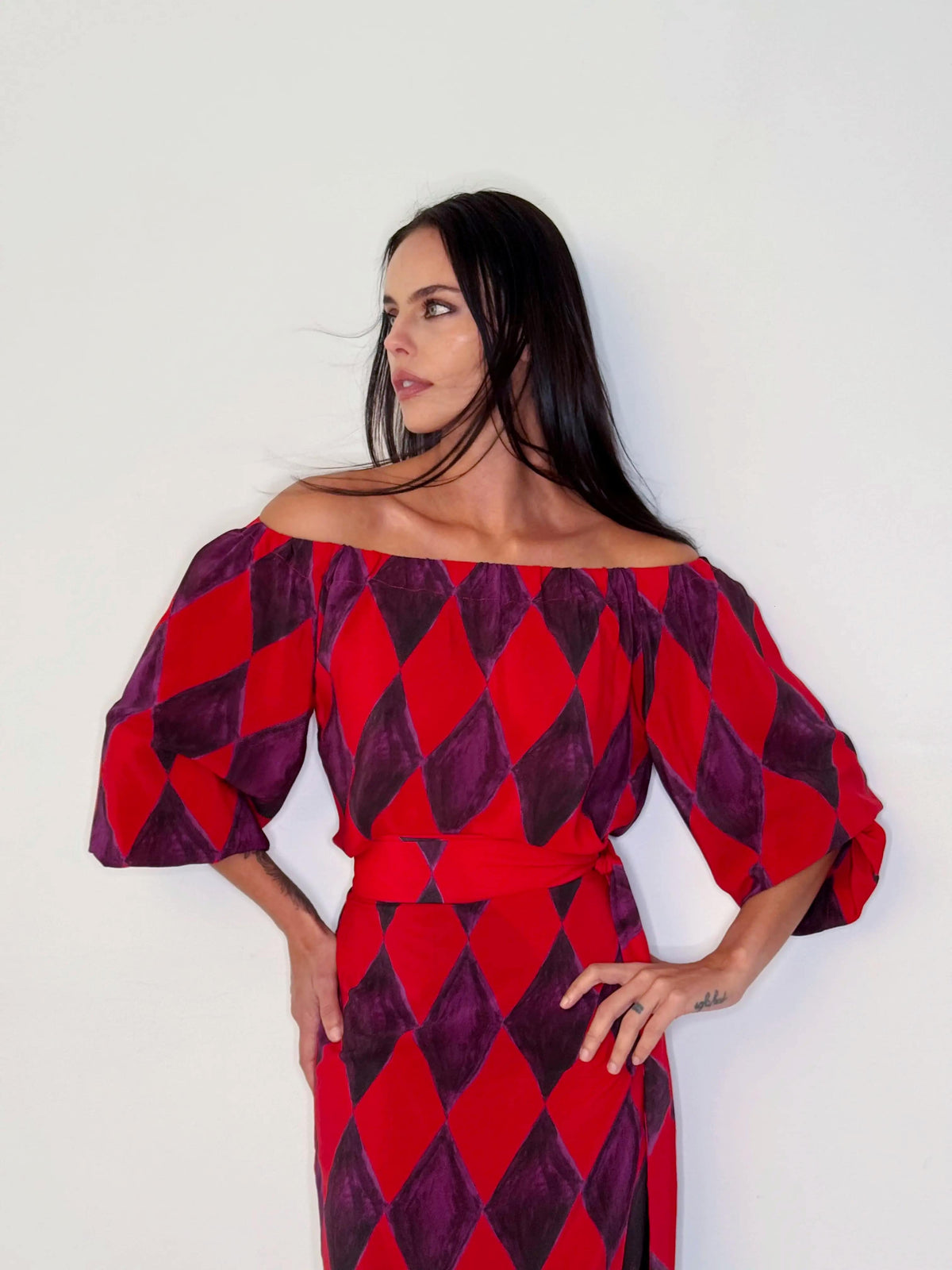 BLUSA OMBRO VENEZA BERINJELA