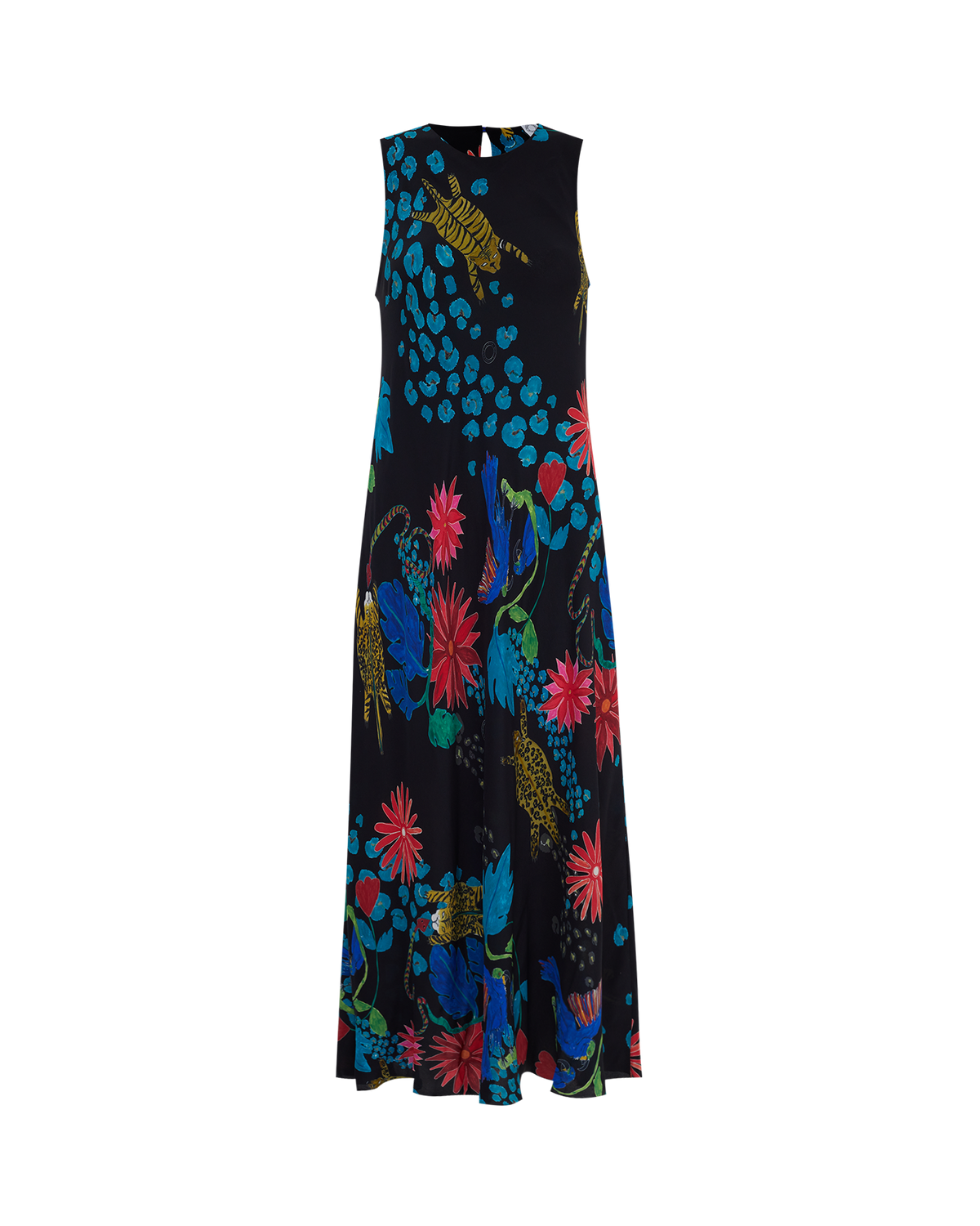 VESTIDO FLORA PARAÍSO PRETO