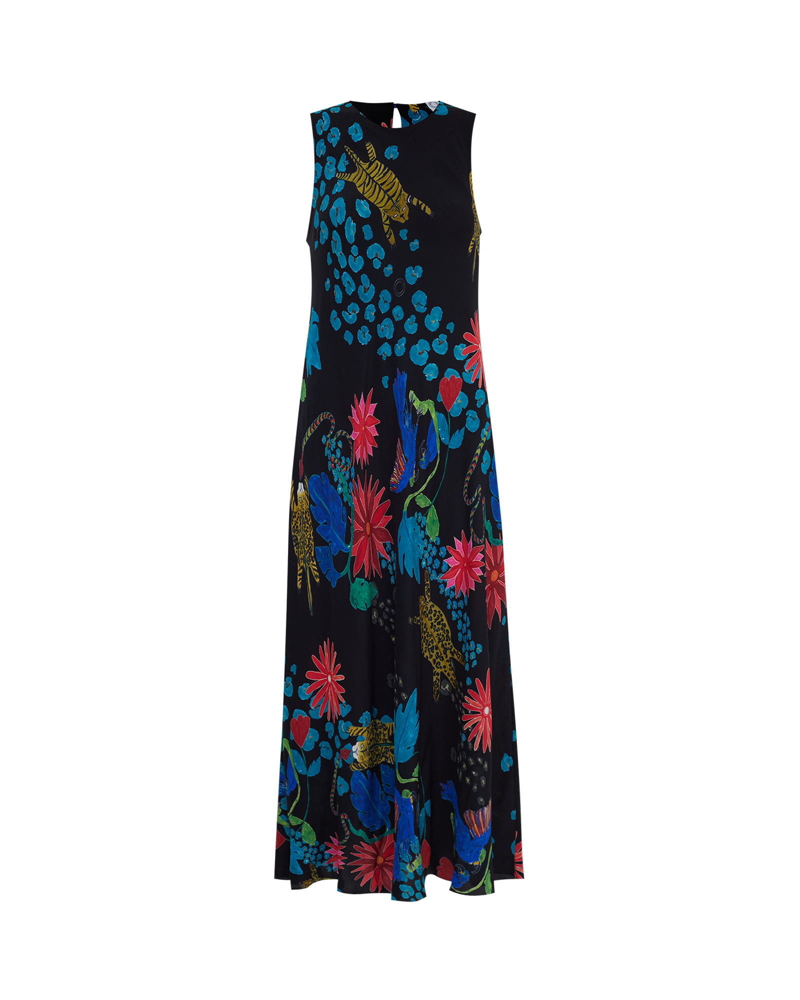 VESTIDO FLORA PARAÍSO PRETO