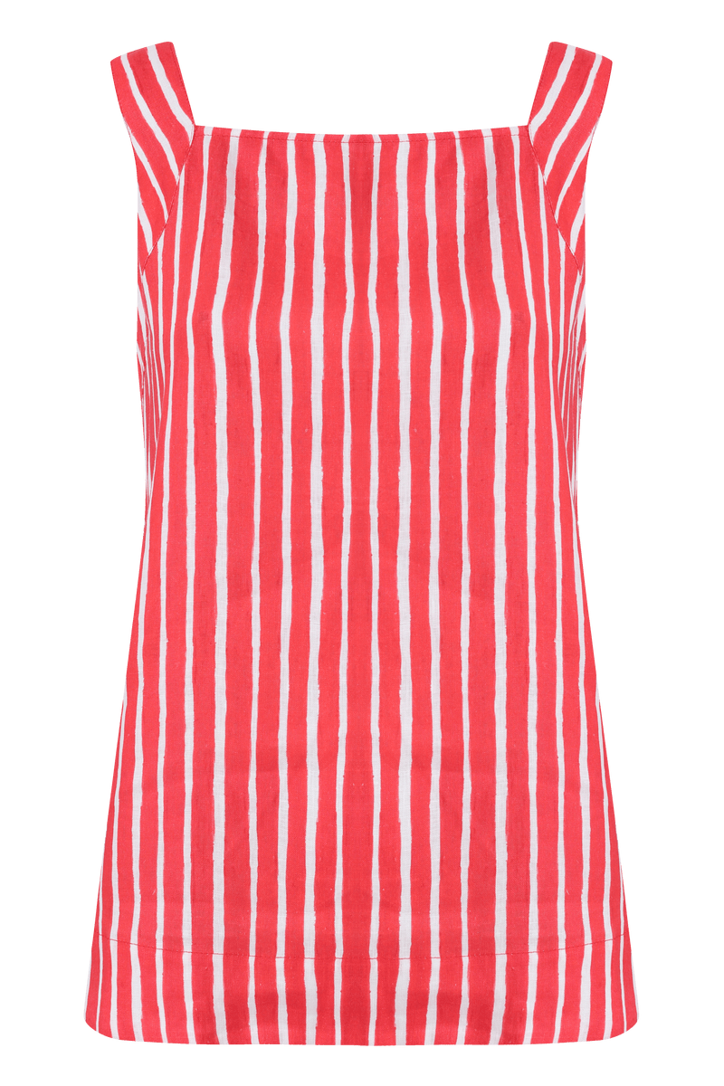 BLUSA DIVA STRIPES VERMELHO