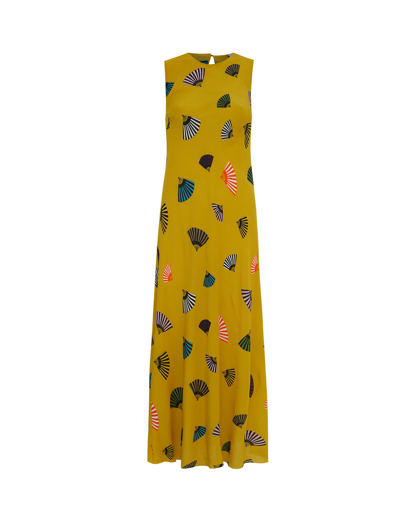 VESTIDO FLORA LEQUE MOSTARDA